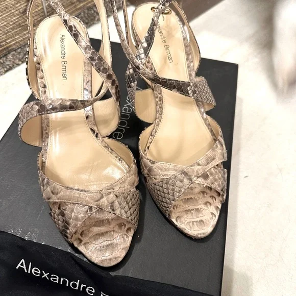 Alexandre Birman Shoes Alexandre Birman Genuine Python Wedge